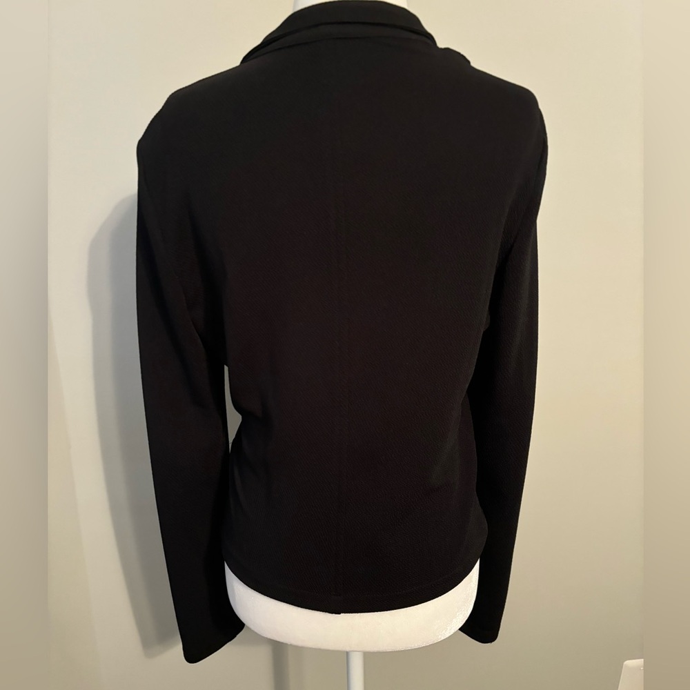 PRIVY Gold Accent Black Asymmetrical Moto Jacket - Picture 5 of 8